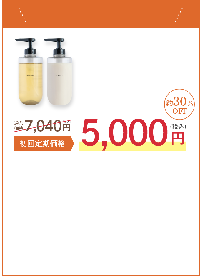 お得な定期便で美しい髪に！